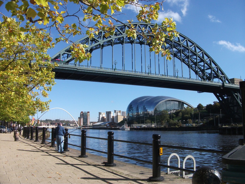 Ponts de Tyne, Newcastle, Angleterre jigsaw puzzle in Ponts puzzles on TheJigsawPuzzles.com