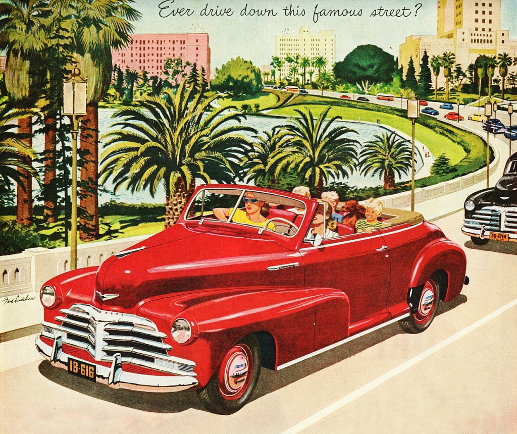 1948 Шевроле Флитмастер с откидным верхом jigsaw puzzle in Автомобили и Мотоциклы puzzles on TheJigsawPuzzles.com