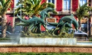 Dolphin Statue in Almeria, Spain