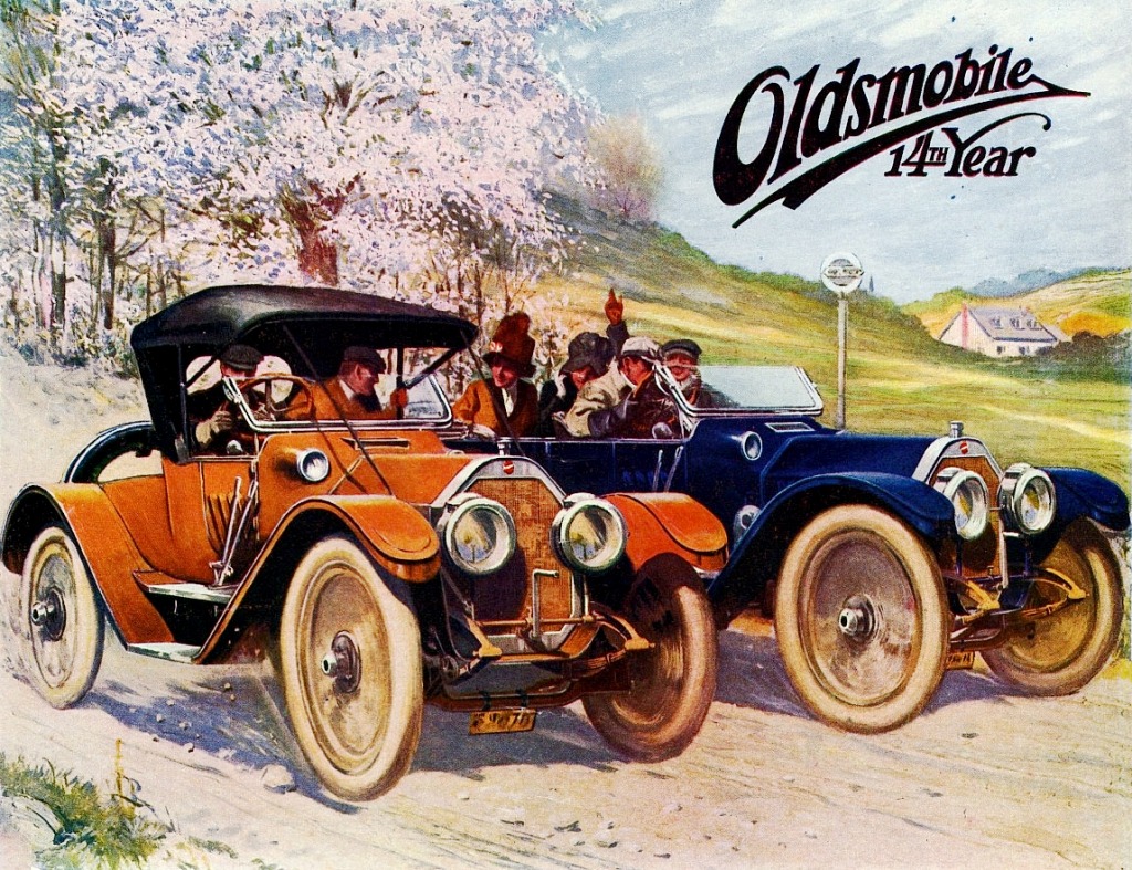 1912 Oldsmobile Autocrat Touring Sportwagen & Tourabout jigsaw puzzle in Puzzle des Tages puzzles on TheJigsawPuzzles.com