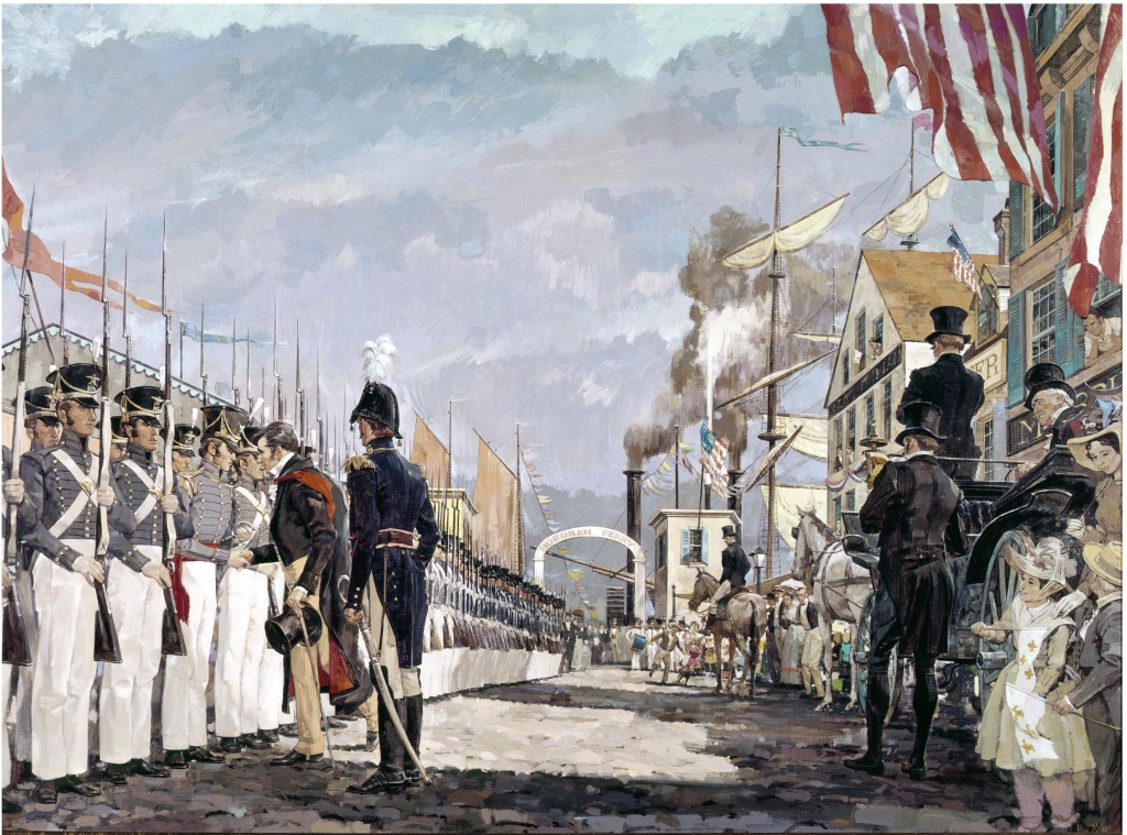 Lafayette and the National Guard jigsaw puzzle in Puzzle of the Day puzzles on TheJigsawPuzzles.com