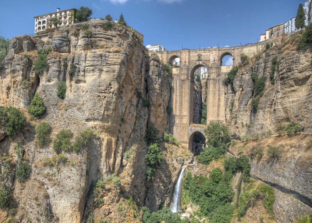 Ronda, Andalusia, Spain jigsaw puzzle in Waterfalls puzzles on TheJigsawPuzzles.com