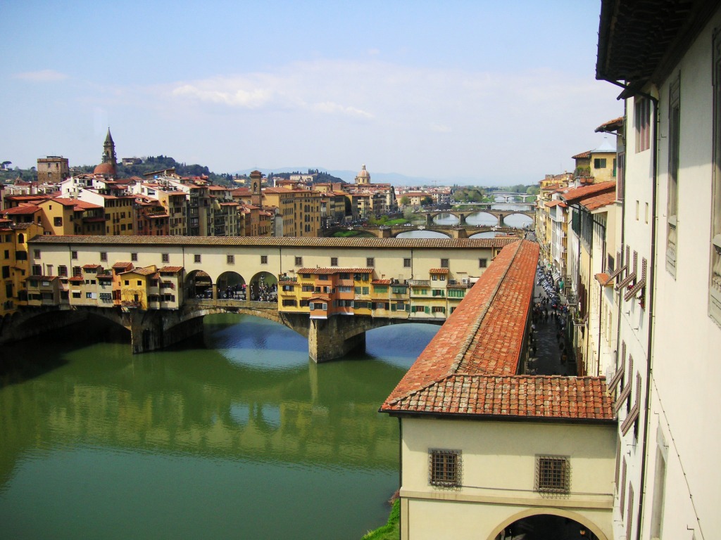 Ponte Vecchio in Florenz, Italien jigsaw puzzle in Brücken puzzles on TheJigsawPuzzles.com