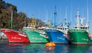 Boats in Fontarabie Harbor, Spain