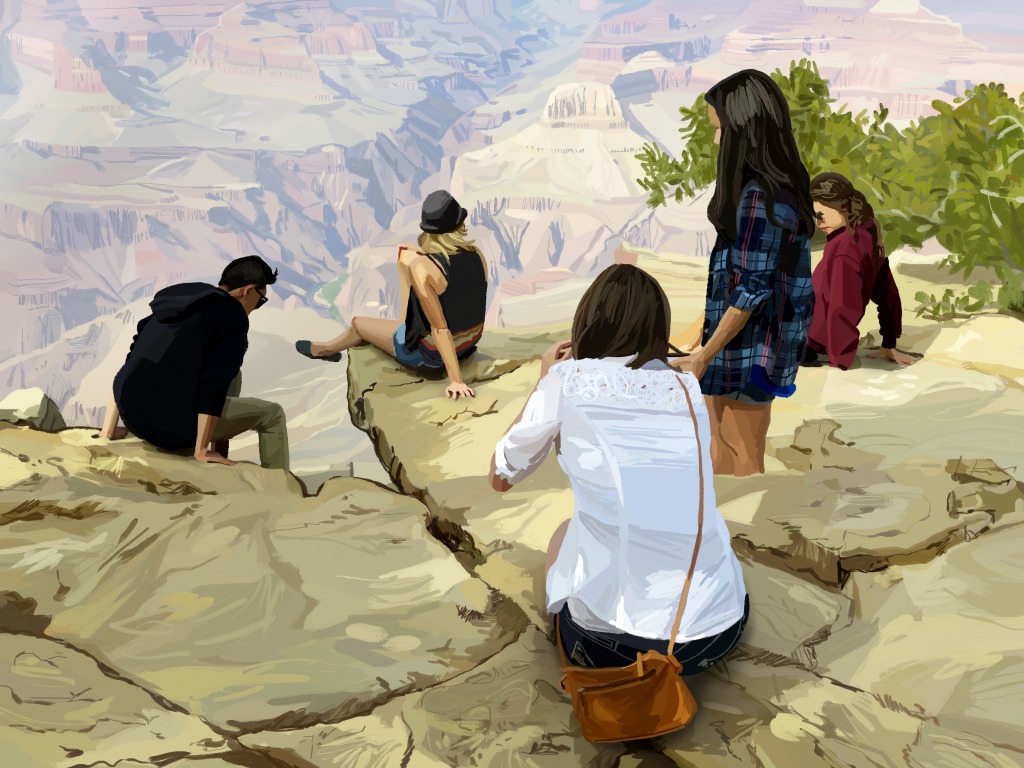 Canyon People jigsaw puzzle in People puzzles on TheJigsawPuzzles.com