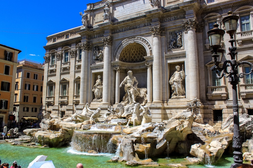 Trevi Fountain Rome jigsaw puzzle in Waterfalls puzzles on