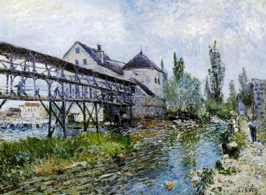 Provencher s Mill at Moret jigsaw puzzle in Waterfalls puzzles on TheJigsawPuzzles.com