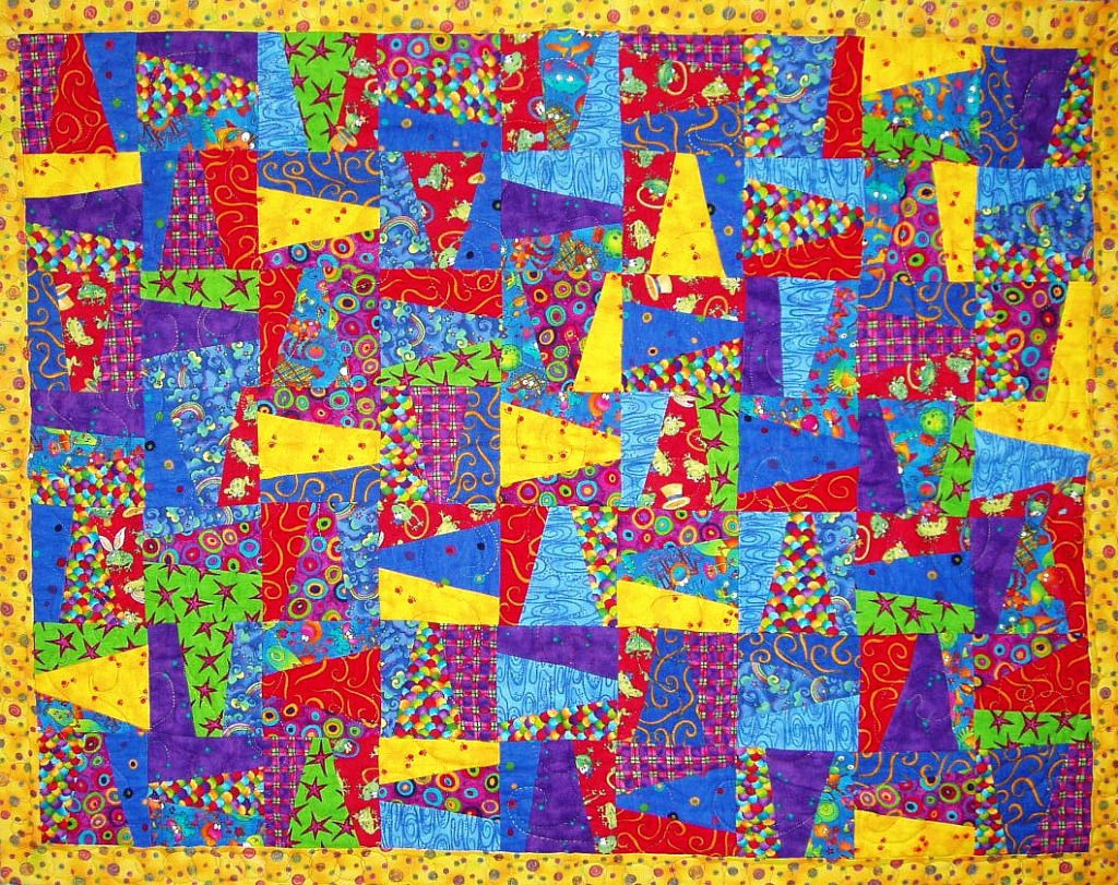 Геометрическое одеяло jigsaw puzzle in Рукоделие puzzles on TheJigsawPuzzles.com