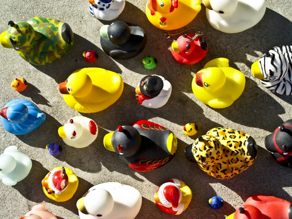 Army of Rubber Duckies jigsaw puzzle in Puzzle of the Day puzzles on TheJigsawPuzzles.com