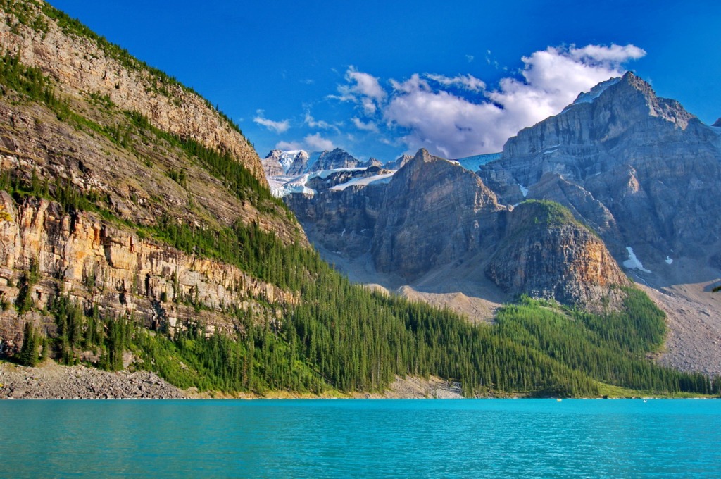 See Moraine Lake, Banff-Nationalpark jigsaw puzzle in Großartige Landschaften puzzles on TheJigsawPuzzles.com