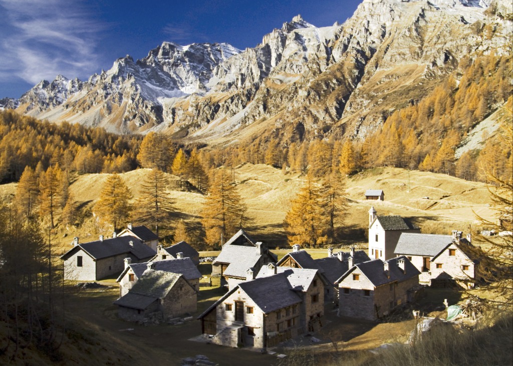 Crampiolo, Italienische Alpen jigsaw puzzle in Großartige Landschaften puzzles on TheJigsawPuzzles.com