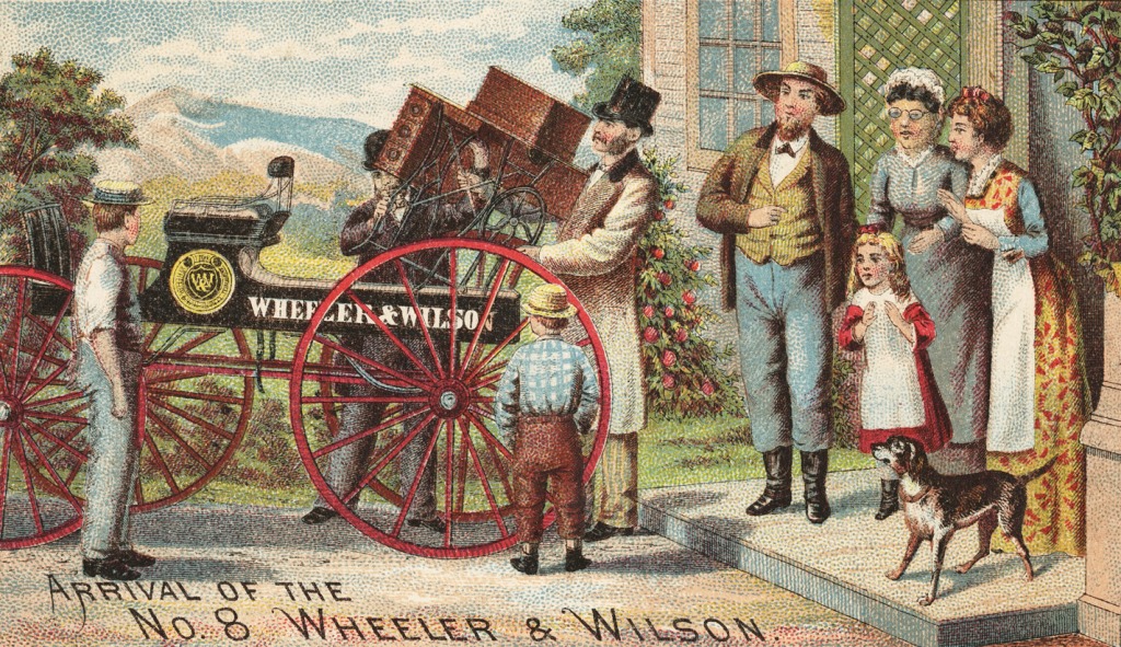 Arrival of the no. 8 Wheeler & Wilson jigsaw puzzle in Handmade puzzles on TheJigsawPuzzles.com