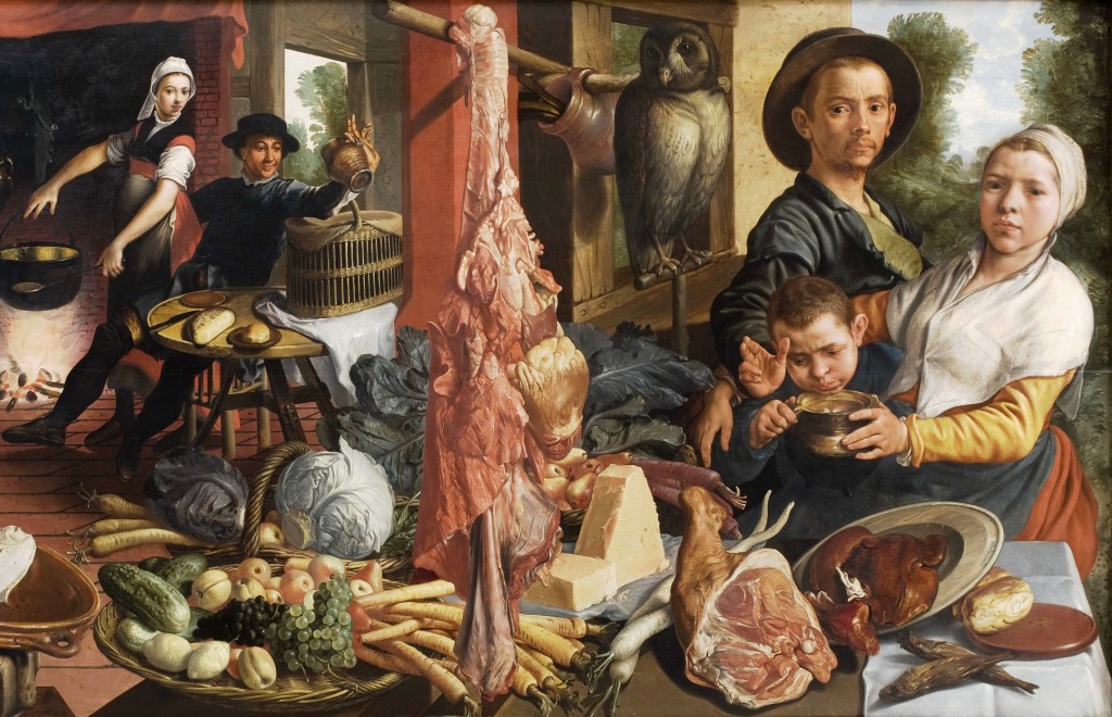 The Fat Kitchen, An Allegory jigsaw puzzle in Piece of Art puzzles on TheJigsawPuzzles.com