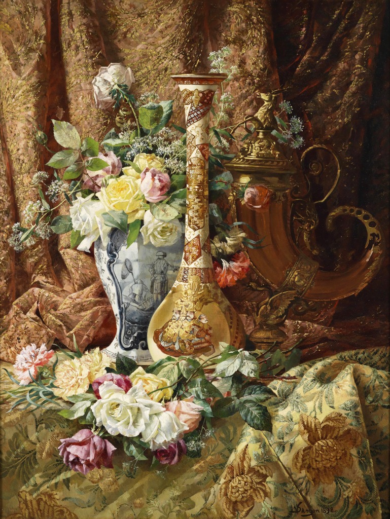 Still Life with Decorative Elements jigsaw puzzle in Piece of Art puzzles on TheJigsawPuzzles.com