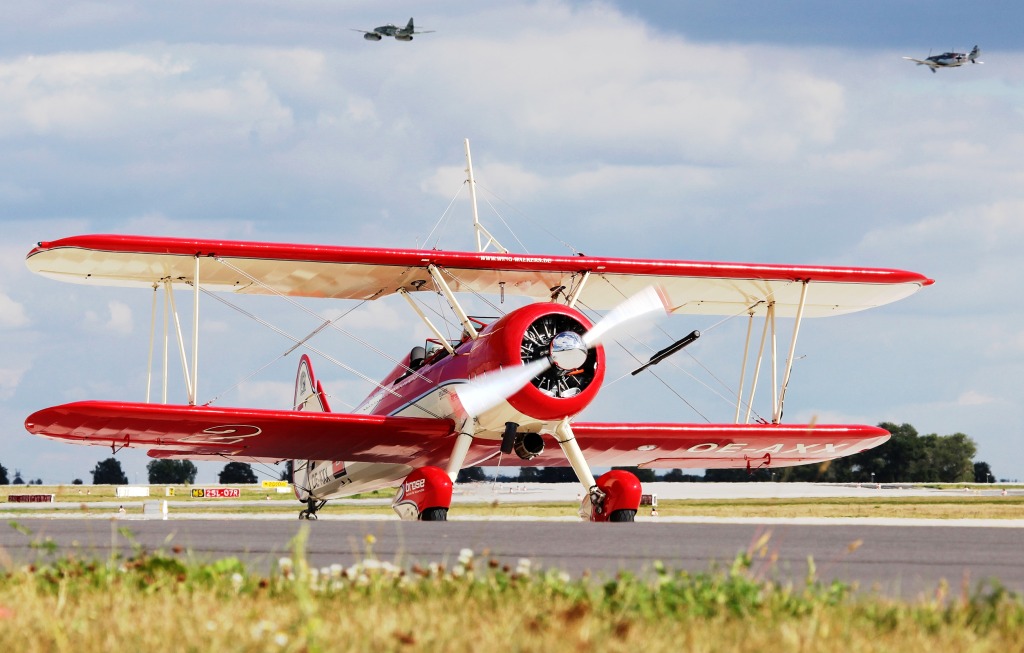 Boeing Stearman PT 17 jigsaw puzzle in Aviation puzzles on TheJigsawPuzzles.com