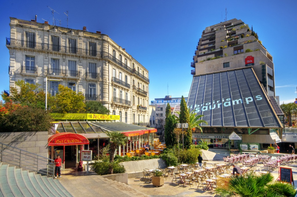 Montpellier Triangle jigsaw puzzle in Street View puzzles on TheJigsawPuzzles.com