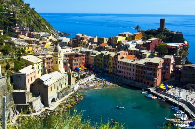 Vernazza, Cinque Terre, Italy jigsaw puzzle in Street View ...