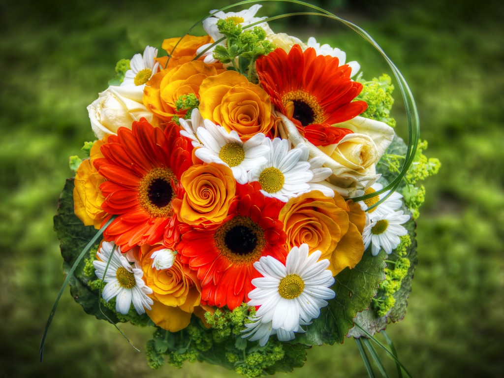 A Bouquet of Flowers jigsaw puzzle in Flowers puzzles on TheJigsawPuzzles.com