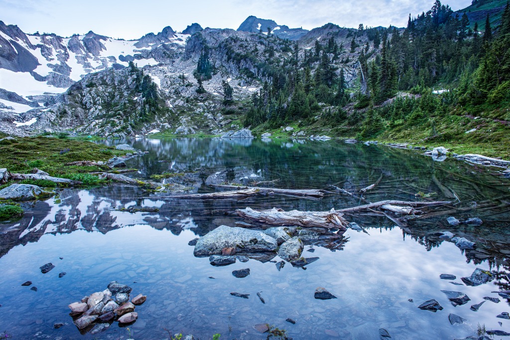 Lake of The Angels, Olympic NP jigsaw puzzle in Great Sightings puzzles on TheJigsawPuzzles.com