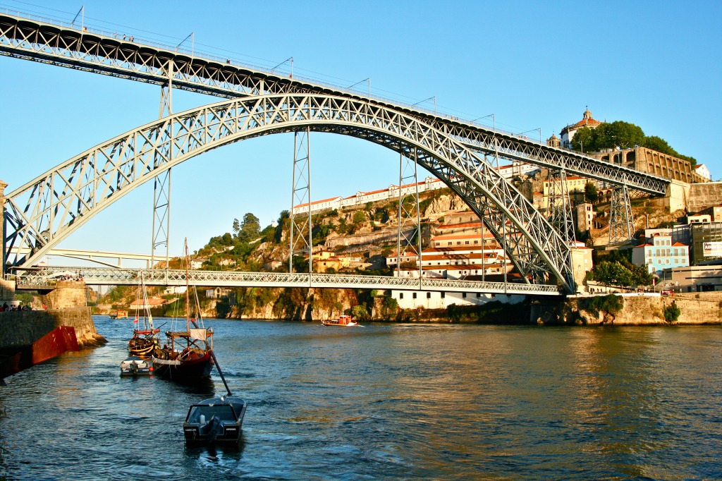 Dom Luís Bridge, Porto, Portugal jigsaw puzzle in Bridges puzzles on TheJigsawPuzzles.com