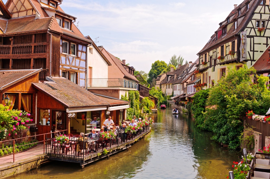Little Venice, Colmar, France jigsaw puzzle in Puzzle of the Day puzzles on TheJigsawPuzzles.com