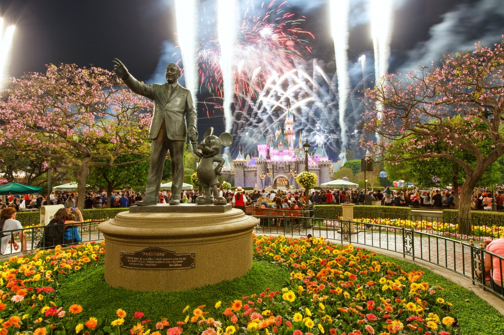 Disneyland Castle Fireworks jigsaw puzzle in Puzzle of the Day puzzles on TheJigsawPuzzles.com