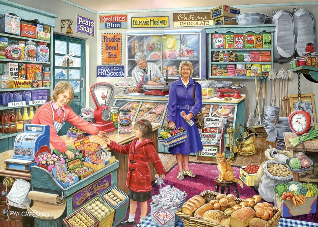 The Village Shop jigsaw puzzle in Food & Bakery puzzles on TheJigsawPuzzles.com