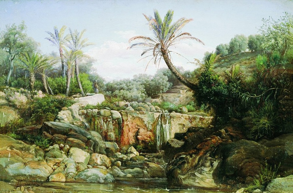 Oriental Landscape jigsaw puzzle in Waterfalls puzzles on TheJigsawPuzzles.com