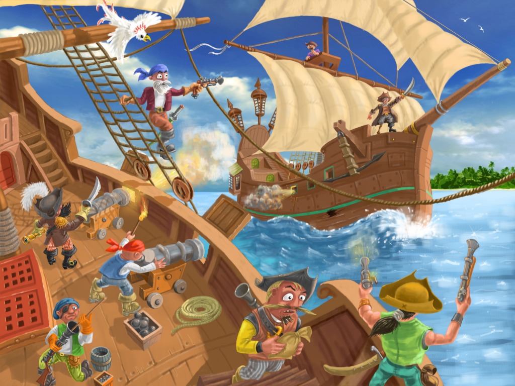 Piraten jigsaw puzzle in Kinder Puzzles puzzles on TheJigsawPuzzles.com