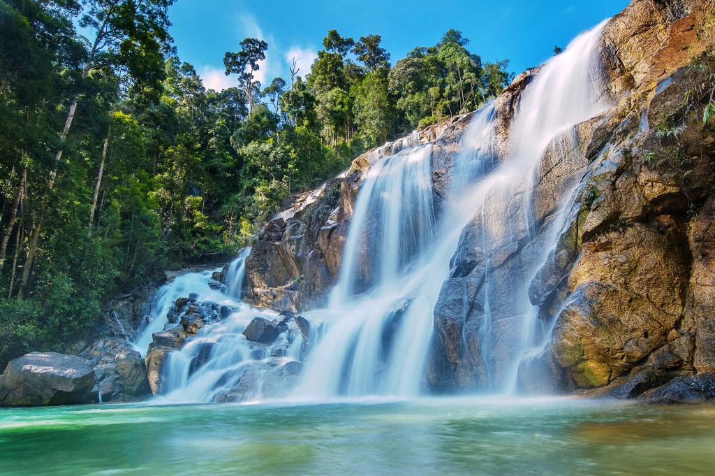 Pandan Wasserfall, Malaysia jigsaw puzzle in Wasserfälle puzzles on TheJigsawPuzzles.com