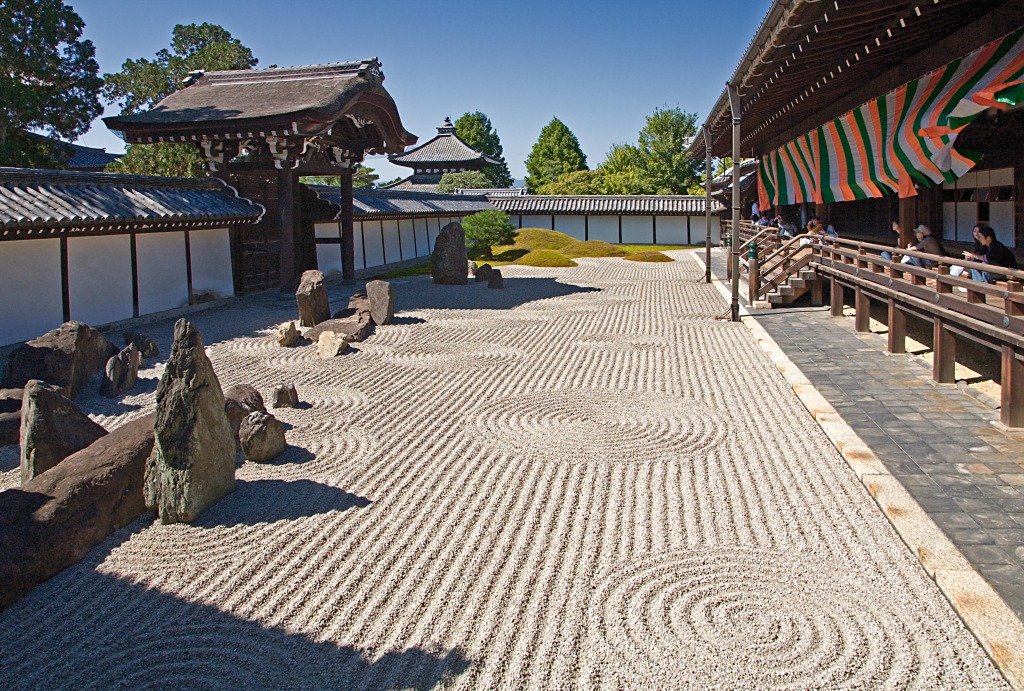 Rock Garden at Tofuku-ji, Japan jigsaw puzzle in Puzzle of the Day puzzles on TheJigsawPuzzles.com