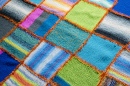 Section of a Colorful Quilt