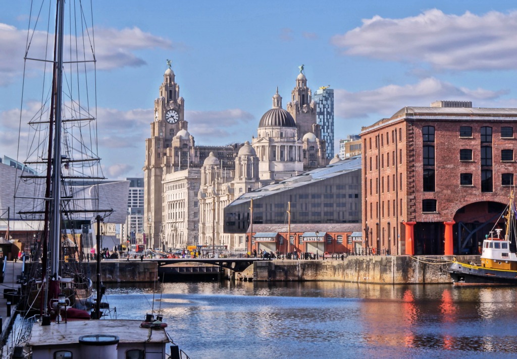 Picture Postcard Liverpool jigsaw puzzle in Street View puzzles on TheJigsawPuzzles.com