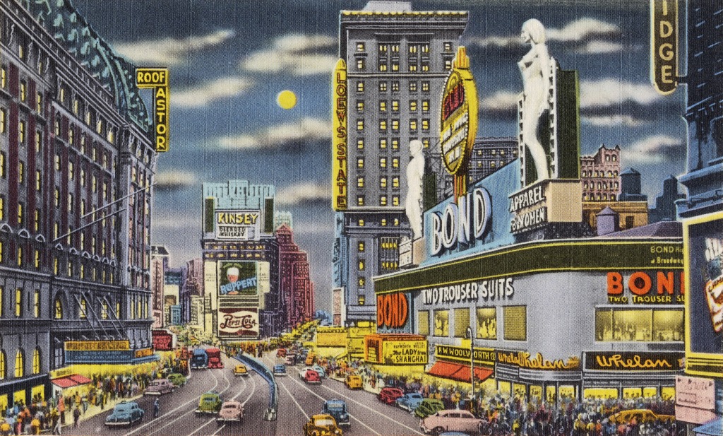 Times Square la nuit jigsaw puzzle in Paysages urbains puzzles on TheJigsawPuzzles.com