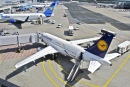 Lufthansa Airbus at the Frankfurt Airport