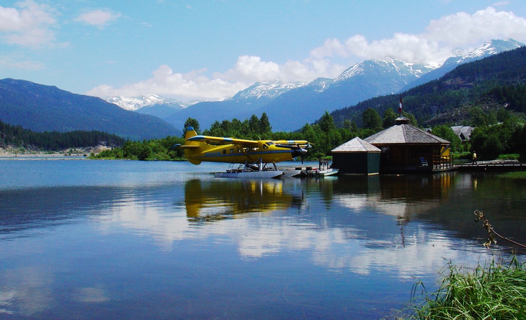 Green Lake, Whistler BC jigsaw puzzle in Aviation puzzles on TheJigsawPuzzles.com