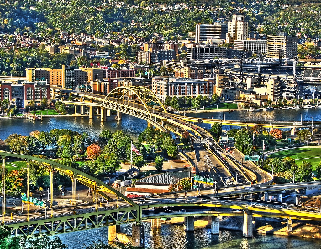 Les ponts de Pittsburgh jigsaw puzzle in Ponts puzzles on TheJigsawPuzzles.com