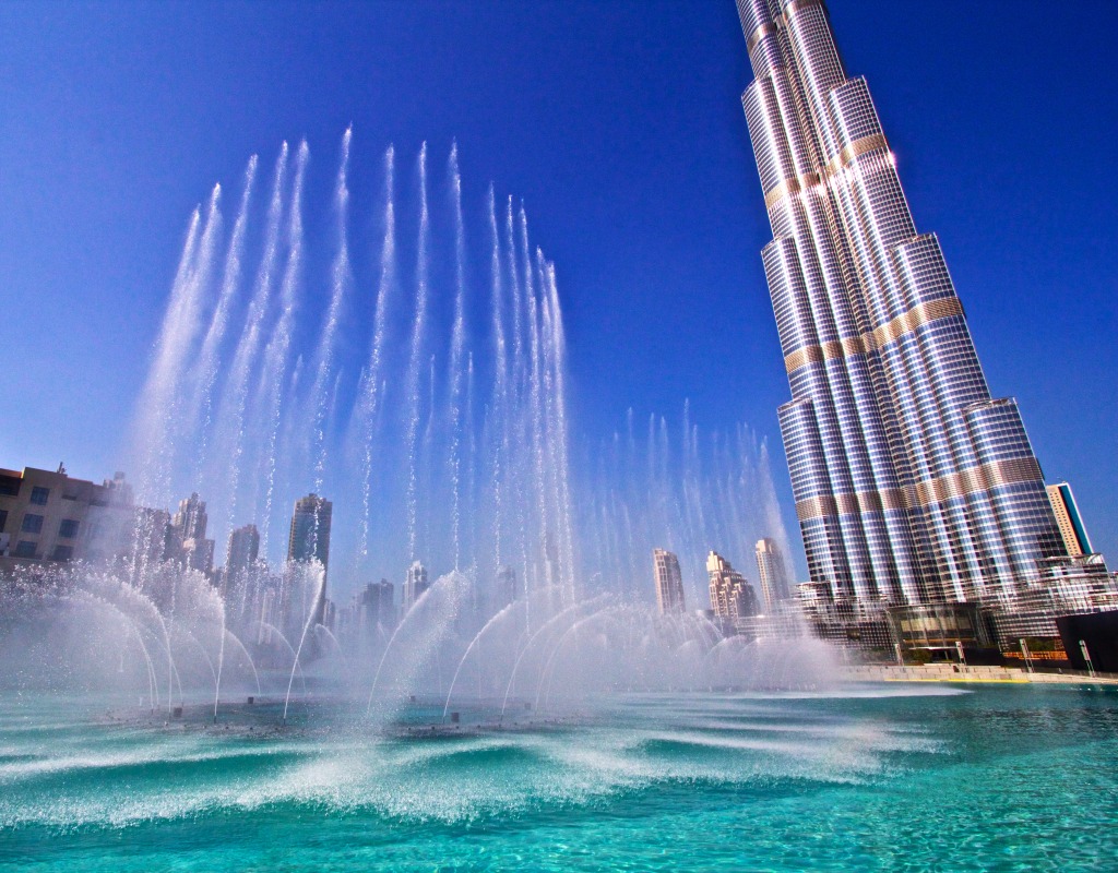 Burj Khalifa, Dubai jigsaw puzzle in Waterfalls puzzles on TheJigsawPuzzles.com