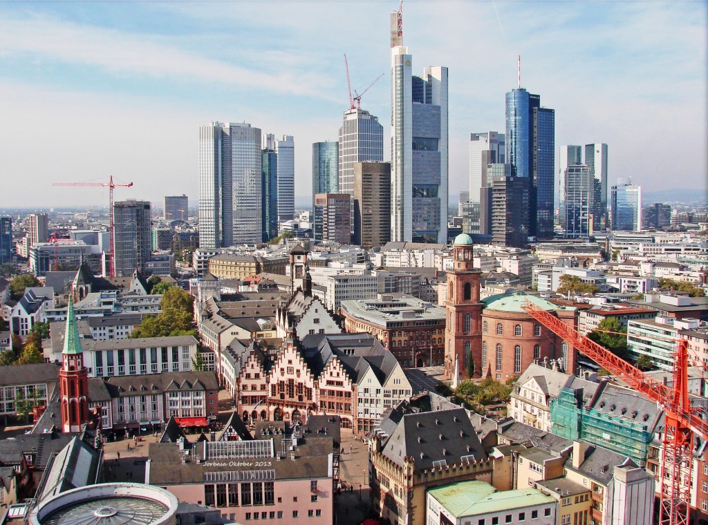 Frankfurt am Main - Old and New Town jigsaw puzzle in Street View puzzles on TheJigsawPuzzles.com