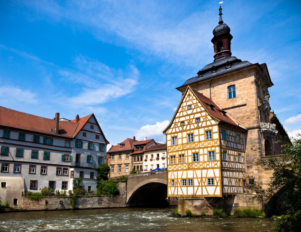 Rive du Bamberg, Allemagne jigsaw puzzle in Ponts puzzles on TheJigsawPuzzles.com