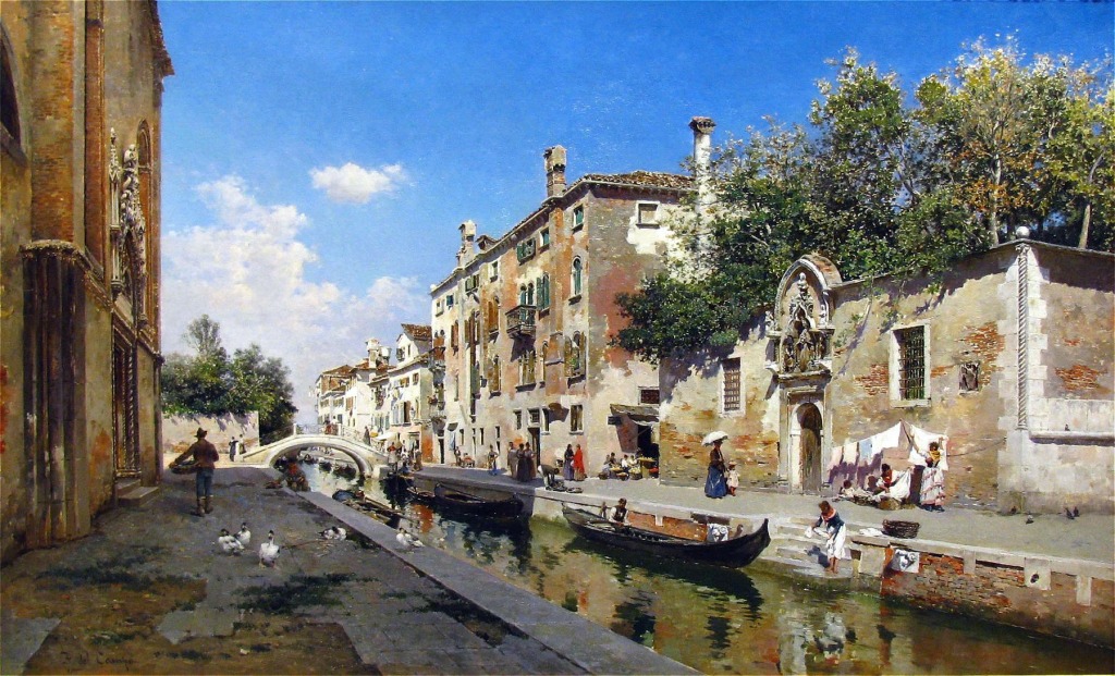 Canale san Giuseppe, Venice jigsaw puzzle in Piece of Art puzzles on TheJigsawPuzzles.com