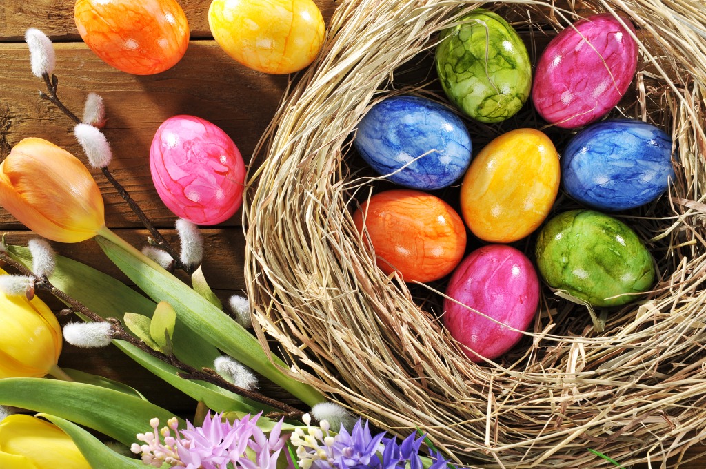 Easter Nest jigsaw puzzle in Macro puzzles on TheJigsawPuzzles.com