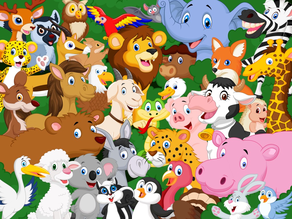 Cartoon Animals Jigsaw Puzzle In Animals Puzzles On TheJigsawPuzzles