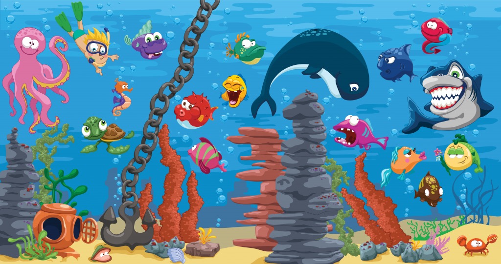 Aquarium jigsaw puzzle in Unter dem Meer puzzles on TheJigsawPuzzles.com