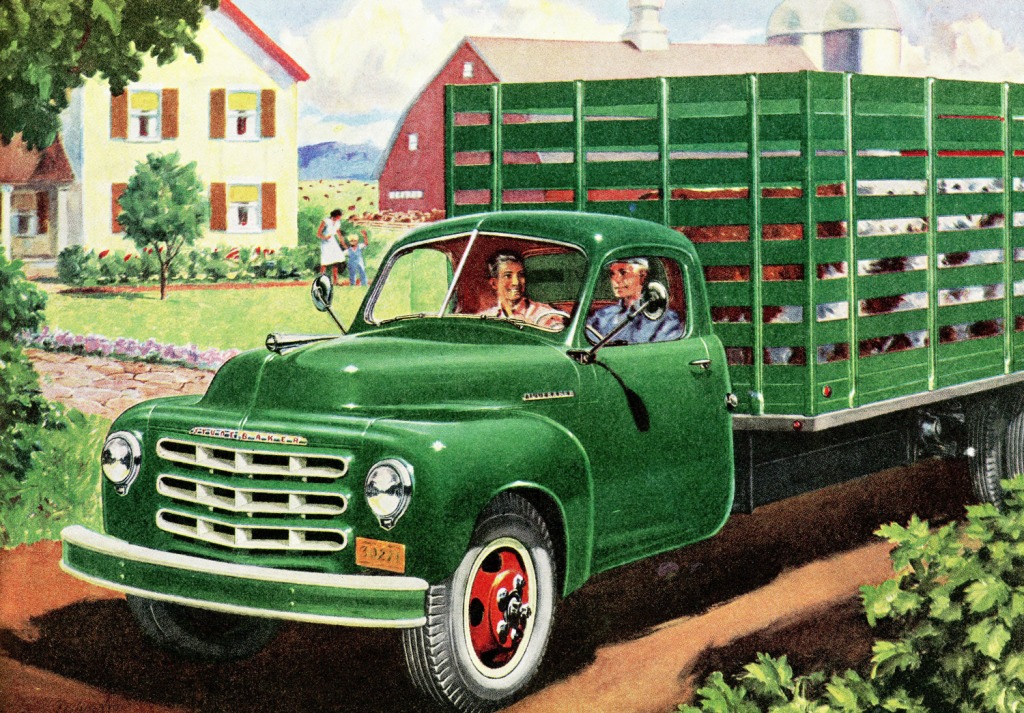1952 Studebaker Truck jigsaw puzzle in Cars & Bikes puzzles on TheJigsawPuzzles.com