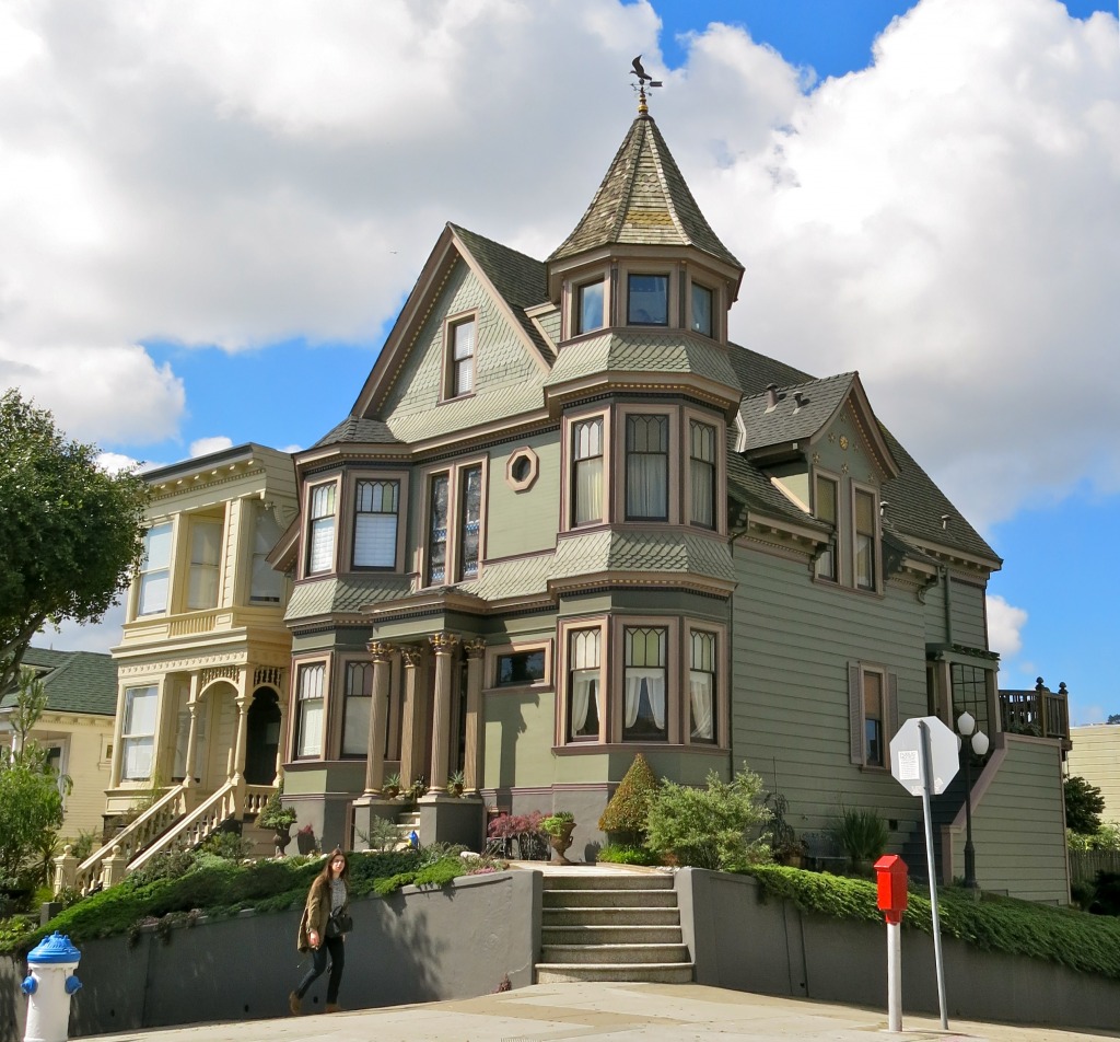 Ein Haus auf dem Hügel, San Francisco jigsaw puzzle in Straßenansicht puzzles on TheJigsawPuzzles.com