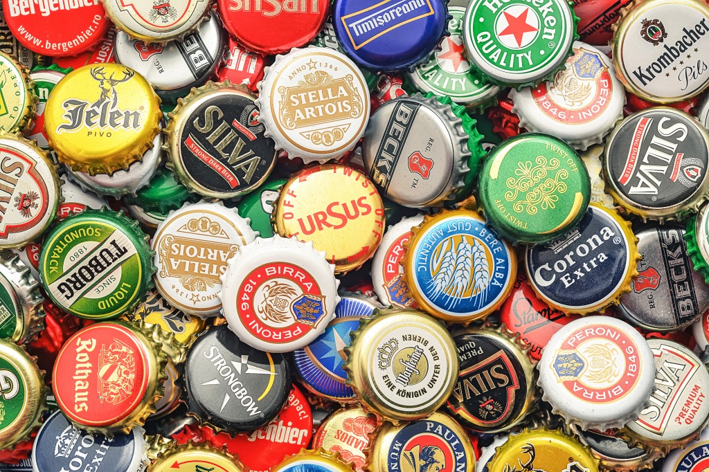 Beer Bottle Caps Collection jigsaw puzzle in Macro puzzles on TheJigsawPuzzles.com