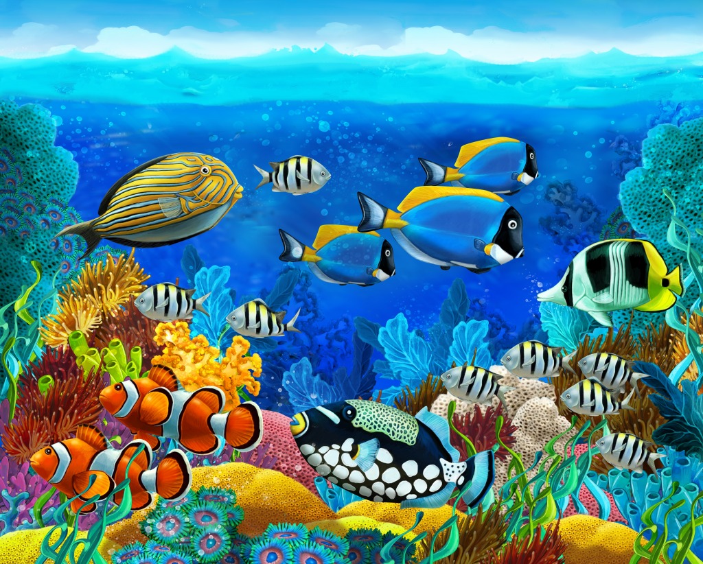 Coral Reef jigsaw puzzle in Under the Sea puzzles on TheJigsawPuzzles.com