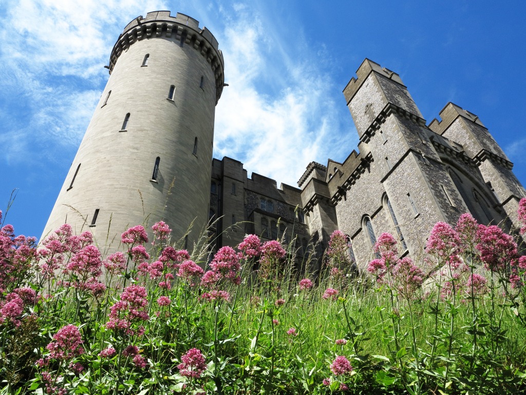 Arundel Castle, West Sussex, England jigsaw puzzle in Puzzle of the Day puzzles on TheJigsawPuzzles.com