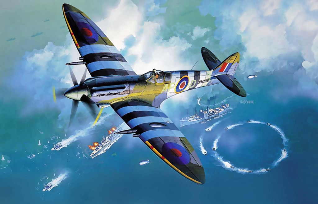Spitfire jigsaw puzzle in Puzzle of the Day puzzles on TheJigsawPuzzles.com